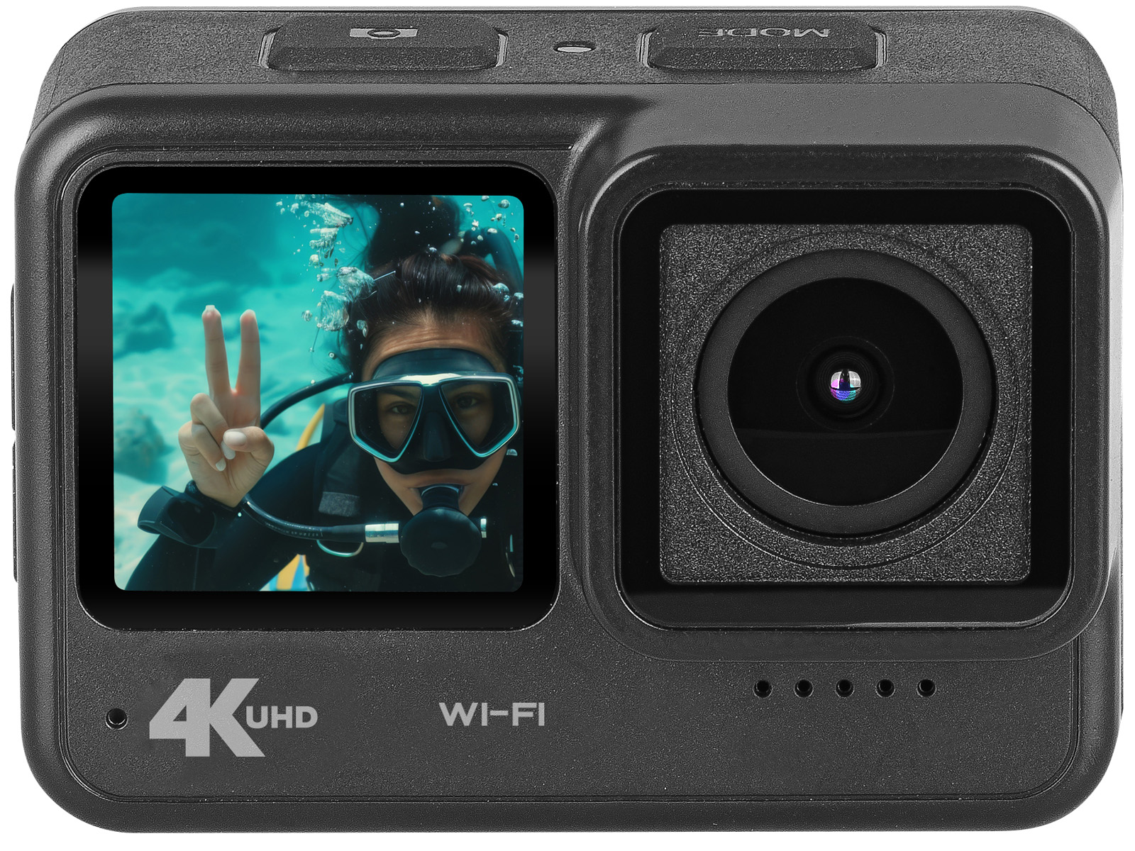 Mugast Videocamera Subacquea 1080P Con Schermo 2″ – Grandangolo 140°, Impermeabile Fino A 30m Per Nuoto E Surf
